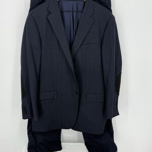 Hickey Freeman Loro Piana Tasmanian Super 150 Full Suit 46L 40x30 Pants Jacket